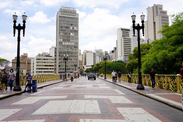 Sao Paulo Brazil Listopadu 2022 Viaduto Santa Ifigenia Viadukt Historickém — Stock fotografie