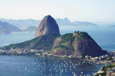 Rio de Janeiro Sugarloaf Dağı ve Guanabara Körfezi 'ndeki Urca Tepesi, Rio de Janeiro, UNESCO Dünya Mirası, Brezilya