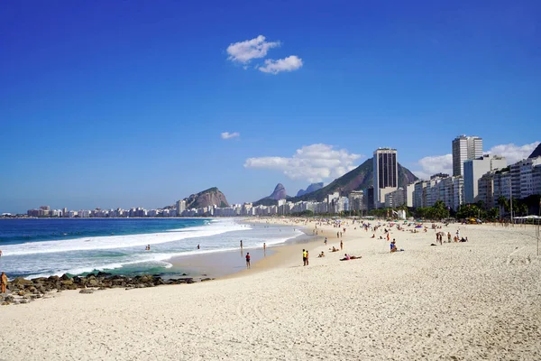 Playa Praia Leme Río Janeiro Brasil — Foto de Stock