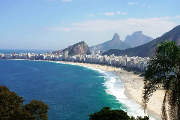 Carioca Landskap Stranden Copacabana Rio Janeiro Brasilien — Stockfoto