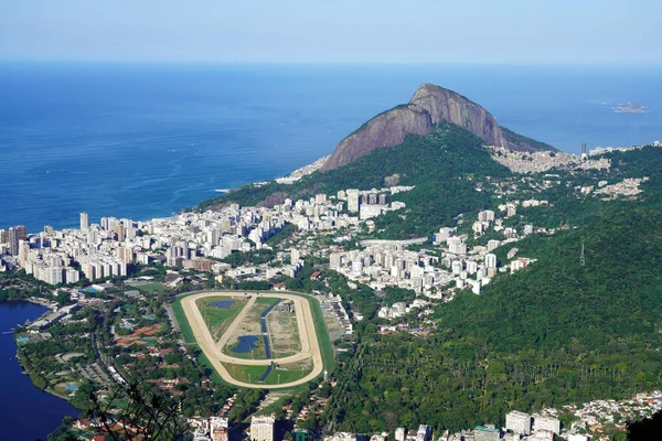 Paisaje Urbano Río Janeiro Desde Montaña Corcovado Brasil — Foto de Stock