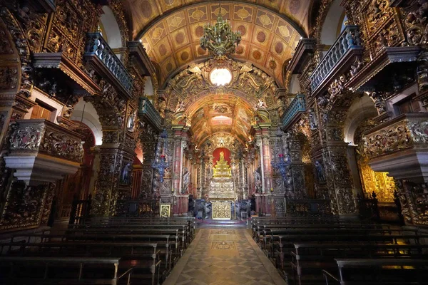 Rio Janeiro Brazil June 2023 Interior Abbebary Church Sao Bento — 스톡 사진