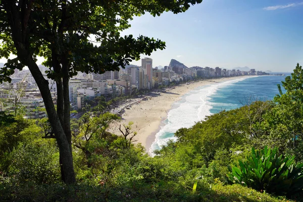 Rio Janeiro Strandpromenad Med Leblon Och Ipanema Stränder Brasilien — Stockfoto