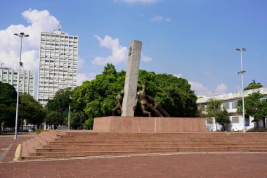 Goiania, Goias, Brezilya 'nın ana meydanı.