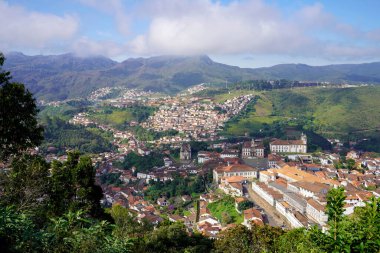 Ouro Preto tarihi şehir UNESCO Dünya Mirası Minas Gerais, Brezilya