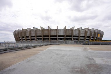 BELO HORIZONTE, BRAZIL - 12 Nisan 2024: Mineirao resmi olarak Estadio Governhaes Pinto, Brezilya 'nın Mino Gerais kentinde bulunan bir futbol stadyumu.
