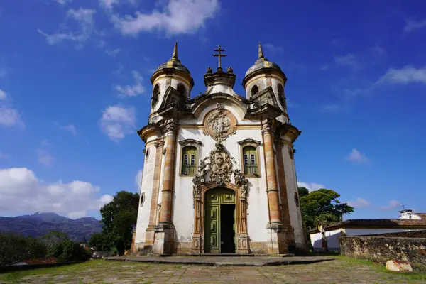 Kościół Franciszka Asyżu Ouro Preto Minas Gerais Brazylia Miasto Jest Obrazy Stockowe bez tantiem