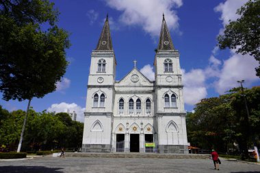 ARACAJU, BRAZIL - OCTOBER 10, 2024: Metropolitan Cathedral of Our Lady of Immaculate Conception of Aracaju, Sergipe, Brazil clipart