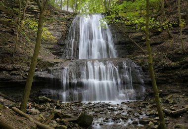 Kanada Hamilton 'da Sherman Şelaleleri. Yüksek kalite fotoğraf.