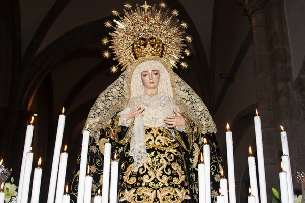Semana Santa Nossa Senhora Das Dores Talavera Reina Toledo Espanha — Fotografia de Stock