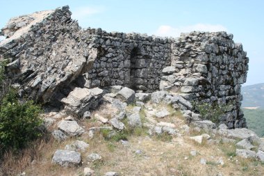 Toledo 'da eski bir Tapınak Kalesi Duvarı