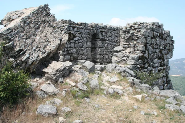 トレドの古いテンプル騎士団の城の壁 — ストック写真