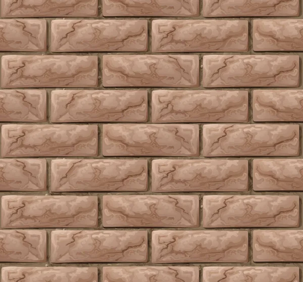 Mur Briques Brunes Texture Fond Sans Couture — Image vectorielle