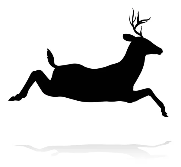 High Quality Animal Silhouette Deer — Stock Vector