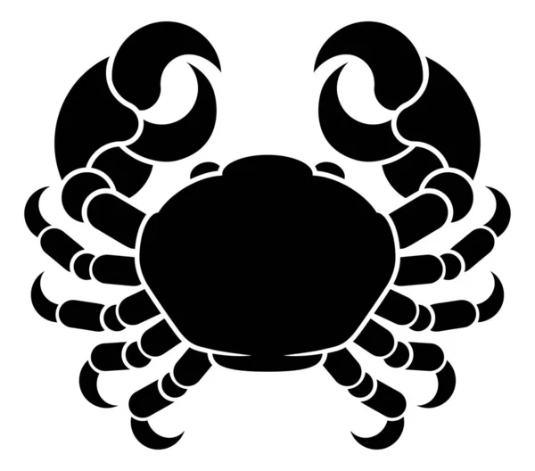 Signes Zodiaque Circulaire Horoscope Crabe Cancer Symbole Astrologique — Image vectorielle
