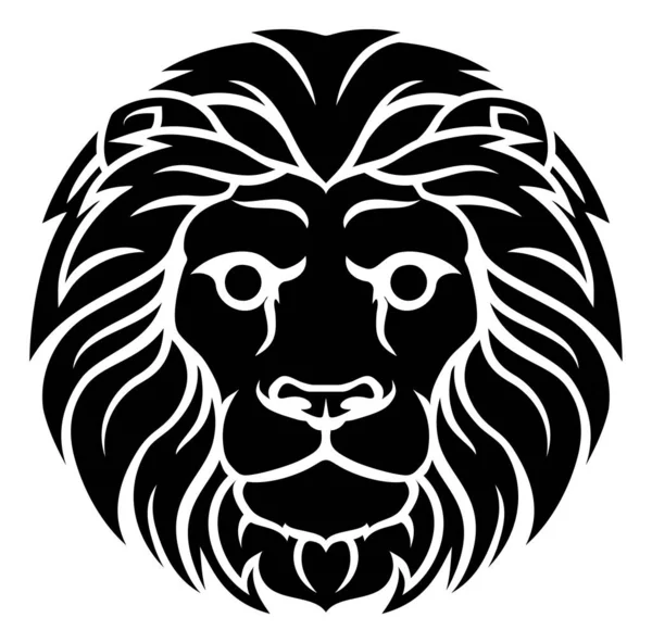Lion Horoscope Astrologie Signe Zodiaque Symbole — Image vectorielle