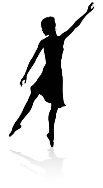 人物形象芭蕾舞女舞女 — 图库矢量图片
