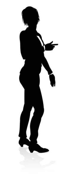 Very High Quality Business Person Silhouette — Stock Vector