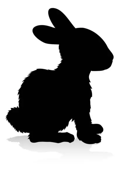 Animal Silhouette Bunny Rabbit — Stock Vector