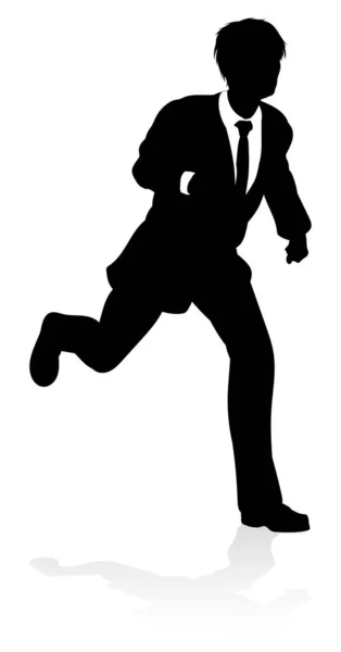 Very High Quality Business Person Silhouette — Stock Vector