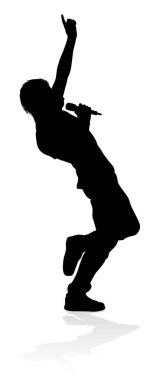 Bir şarkıcı pop, country müzik, rock yıldızı ya da hip hop şarkıcısı.