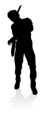 Gitar enstrümanını çalan, siluetli bir gitarist..