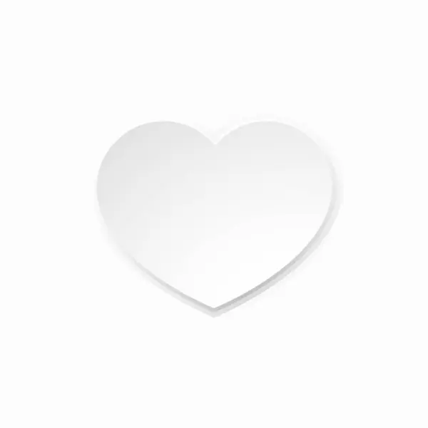Papel Blanco Artesanal Corazón San Valentín Concepto Fondo Día — Vector de stock