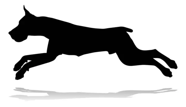 Detailed Animal Silhouette Pet Dog Stockillustratie