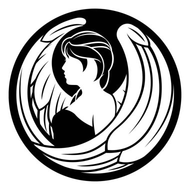 Zodiac dairesel Başak Meleği burcunun astroloji sembolünü işaretler.