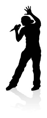 Bir şarkıcı pop, country müzik, rock yıldızı ya da hip hop şarkıcısı.