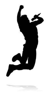 Bir şarkıcı pop, country müzik, rock yıldızı ya da hip hop şarkıcısı.