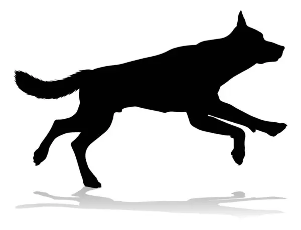 Detailed Animal Silhouette Pet Dog Royalty Free Stock Illustrations