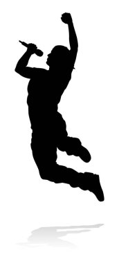 Bir şarkıcı pop, country müzik, rock yıldızı ya da hip hop şarkıcısı.