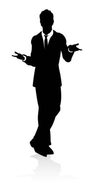 Çok kaliteli bir iş adamı ya da ofis çalışanı silueti