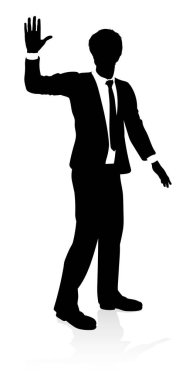 Çok kaliteli bir iş adamı ya da ofis çalışanı silueti