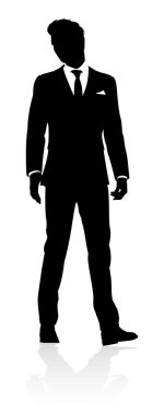 Çok kaliteli bir iş adamı ya da ofis çalışanı silueti