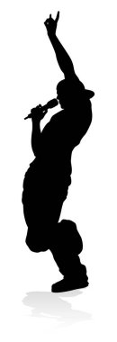 Bir şarkıcı pop, country müzik, rock yıldızı ya da hip hop şarkıcısı.