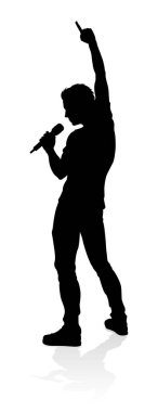 Bir şarkıcı pop, country müzik, rock yıldızı ya da hip hop şarkıcısı.