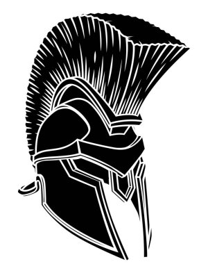 Antik Yunan Spartalı, Romalı gladyatör veya Truva Mohawk miğferi