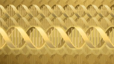 Bir DNA çift sarmal molekülü tıbbi konsept arka plan çizimi