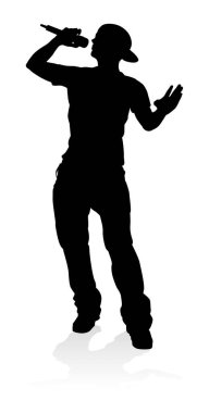 Bir şarkıcı pop, country müzik, rock yıldızı ya da hip hop şarkıcısı.