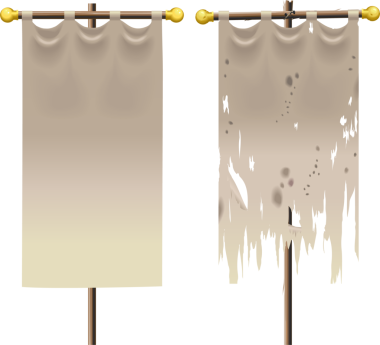 tasarım öğeleri kaydırma, afiş ve bayrak