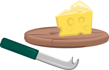 karikatür peynir tahtası çizimi