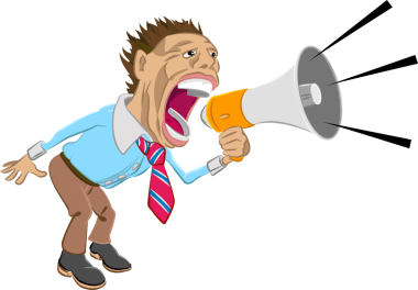 Bağır! çizgi film karakteri İllüstrasyonu