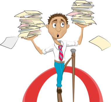 gergin konsept çizgi film karakteri çizimi