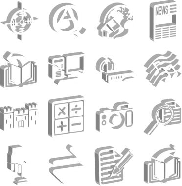 3D Internet web simgesi serisi