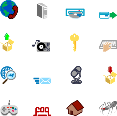 internet web simge serisi seti