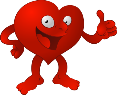 Kalp Adam karikatür çizimi