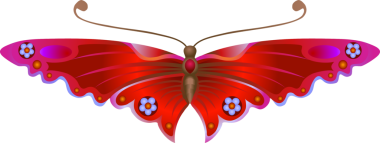 Biçimli kelebek çizimi tasarımı