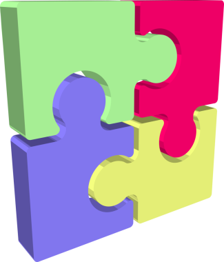 yapboz çizgi film çizimi tasarımı